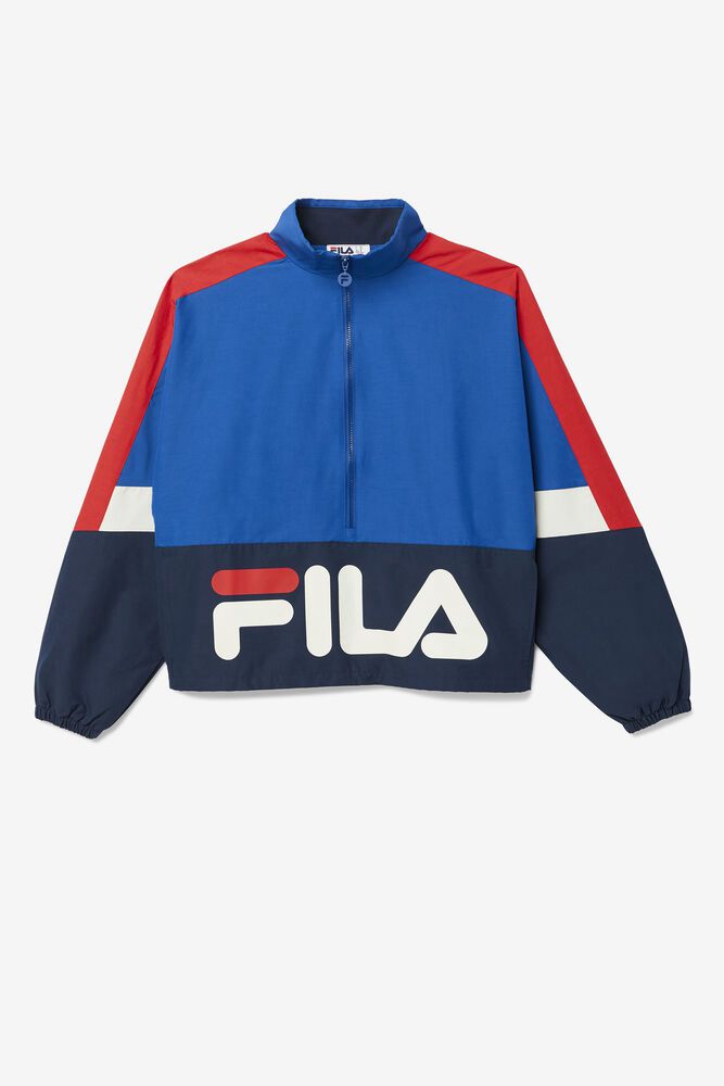 Fila Jacket Reid Track Mens Blue - India TWG-604187